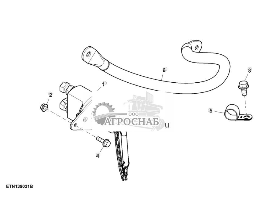Переключатель, отсоединение аккумуляторной батареи, двигатель T2 ( - 801999) - ST835029 171.jpg